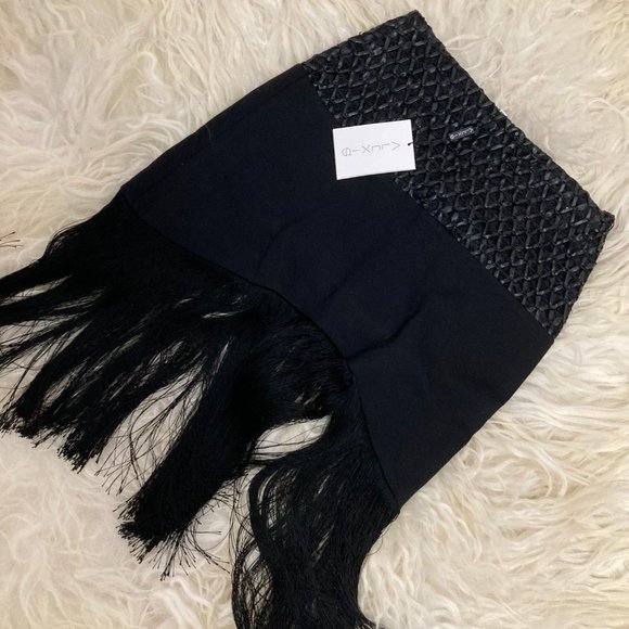 COPY - ALEXIS Sequin Embellishments Knee-Length Skirt - Picture 4 of 12